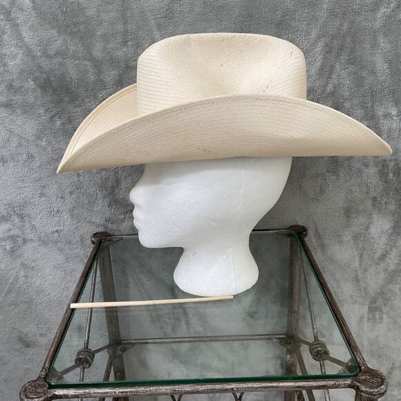 Bailey U-Rollit Shantung Panama 4X Cowboy Hat Ivory  S/M size - Picture 1 of 14